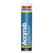 Soudal Acryrub Silikonize Mastik 500 Gr Beyaz ürün görseli