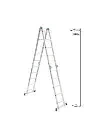 20 Basamaklı Alüminyum Akrobat Orijinal Marka Merdiven 5,75 Metre 4x5 Kırmalı