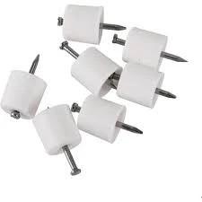 BRK YAPI MARKET Çivili Raf Pimi Beyaz (büyük) Paket 100 Adet