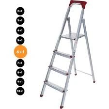 Kanat Elips Galvanizli Katlanabilir Çok Amaçlı Profil Merdiven 6+1 Basamak ürün görseli