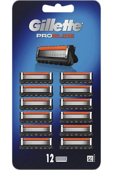 Gillette Fusion5 Proglide Yedek Erkek Tıraş Bıçağı 12'li
