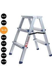 Kanat Rita Çift Taraflı Galvanizli Twin Profil Merdiven 3+3 Basamak ürün görseli