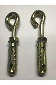 Beşel Halkalı Çelik Dübel 15 mmx12 cm Hamak Salıncak Kum Torbası Asma Aparatı 2.li