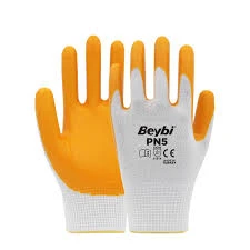 Beybi Pn5 Sarı Polyester Örme Nitril Iş Eldiveni 9 Beden 12 Çift
