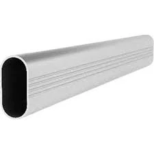 FSM Alüminyum 30 Cm Dolap Içi Oval Elbise Askı Borusu 2 Adet Tavan Askı Aparatı Vidaları ürün görseli 1