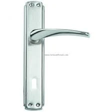 Nokta Saten Gri Oda Kapısı Kolu Çift(takım)