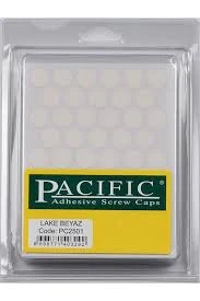 PACIFIC Yapışkanlı Vida Tapası Renk: Parlak Beyaz