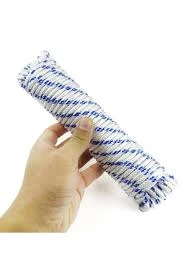 GÜVEN Dimka Iskota Halatı Renkli Mavi Beyaz 8mm 1160kg --- 30mt. Mavi Beyaz 1pk.