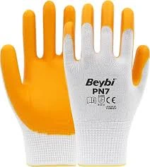 Beybi Yarı Nitril Kaplı Örgü Polyester Eldiven Pn 12 Adet