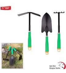 Kupa 3lü Bahçe Seti' ( Tırmık Kazma Kürek )