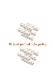 Marka Ekonomik Parmak Rulo Yedek 10 Cm ( 10 Adet ) - Fırça - Beyaz