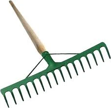 GÜVEN Takviyeli Tırmık 16 Dişli Bahçe Tırmıgı Ve 140 Cm Gürgen Sap