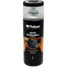 Polisan Isıya Dayanıklı Sprey Boya Siyah ürün görseli 1