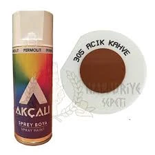 Akçalı Akrilik Sprey Boya Açık Kahve 400 ml - 305