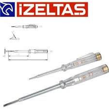 İzeltaş İzeltaş 4550 Elektrik Kontrol Kalemi Düz Kısa 135mm