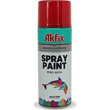Akfix Parlak Kırmızı Akrilik Sprey Boya 400 ml ürün görseli 1