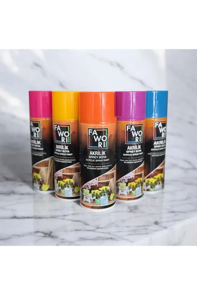 Fawori Sprey Boya Mat Siyah 400 ml ürün görseli