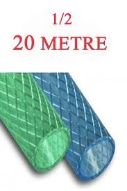 Örgülü Bahçe Hortumu 1/2- 20 Metre Bahçe Sulama Hortumu - 1