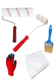 CNK Profesyonel Boyacı Rulo Fırça Seti 5 Parça Boya Badana Seti 25 Cm