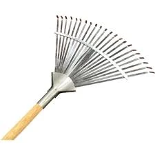 Gardener 10733 Ahşap Saplı Ayarlı Metal Çim Ve Yaprak Toplama Tırmığı - 1