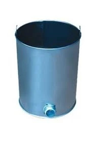 Çelik Soba Kovası Önden Delikli 0.70mm Soba Kovası Yandan