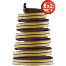 Kapı Pencere Bandı Fitili Yapışkanlı Soğuk Izolasyon D Bant Kahverengi 10x2=20 Mt - 2