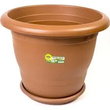 Hak Plastik 2 Adet Tabaklı Antik Saksı No8 Klasik Bahçe Çiçek Saksısı 34 Lt