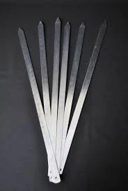 Rotanev 12 Adet Profesyonel Metal Kıyma Şiş (ADANA-URFA-ANTEP KEBAP ŞİŞİ)