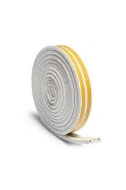 VOLDOSAN Hırdavat 7/24 2x10=20 Mt Kapı Bantı Ve Pencere Fitili Bandı Yapışkanlı Beyaz