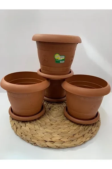 Hak Plastik Antik Saksı 3 No - 2