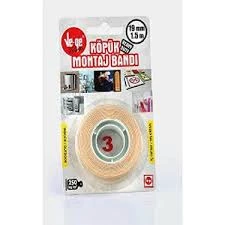 Vege Çift Taraflı Köpük Bant (1) 19x 1,5 Mt.