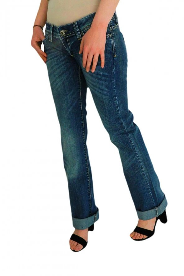Kadın Düşük Bel Jean Pantolon BGL-ST01431 - 4