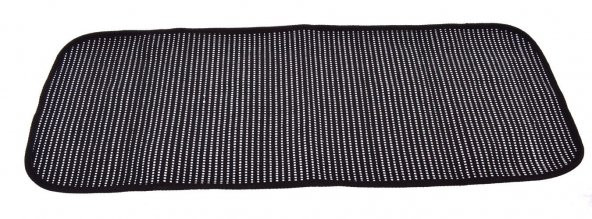 Kustulli Universal Terletmez 3lü Pilot Kilim Minder Oto Kılıf Takımı Siyah K0423 - 3