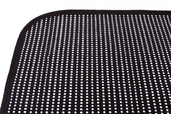 Kustulli Universal Terletmez 3lü Pilot Kilim Minder Oto Kılıf Takımı Siyah K0423 - 4