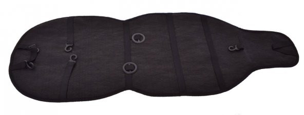 Kustulli Universal Terletmez 3lü Pilot Kilim Minder Oto Kılıf Takımı Siyah K0423 - 5
