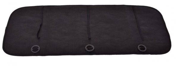 Kustulli Universal Terletmez 3lü Pilot Kilim Minder Oto Kılıf Takımı Siyah K0423 - 6