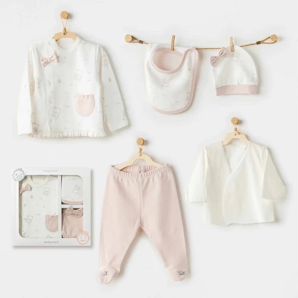 Andywawa Ac25950 Ballerina 5 Parça Hastane Çıkışı Ekru ürün görseli