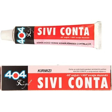 404 Sıvı Conta Kırmızı 45 Gr.