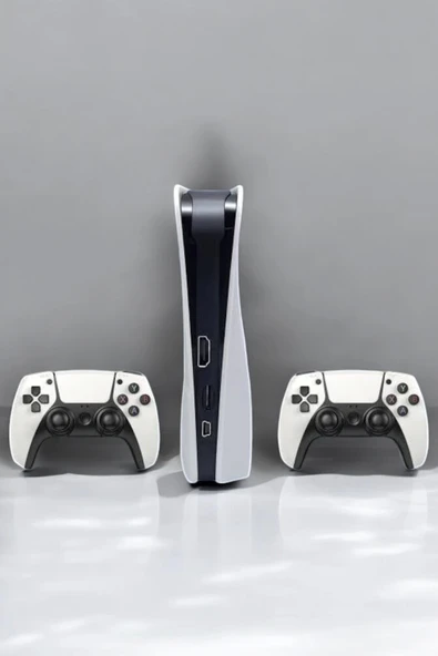 4K HD Görüntü Kaliteli Retro Game Stick 20000 Oyunlu Çift Kollu Beyaz Game Stick - 4