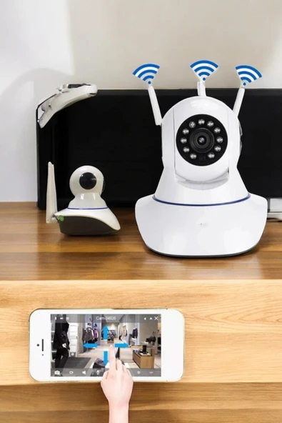 Ev Kamerası Wifi Kamerası Video Kayıt Çift Yönlü Hareket Sensörü Bebek - 4