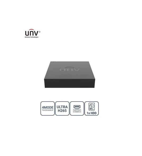 UNV XVR301-04F 4 Kanal 2mp 1 Disk H265 Sesli Hibrit Kayıt Cihazı - 2