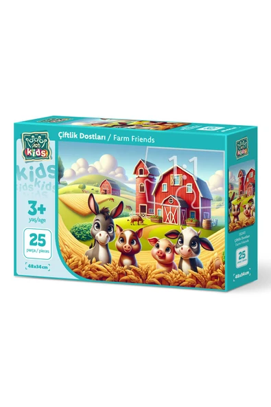 Art Puzzle Art Çocuk Çiftlik Dostları 25 Parça Puzzle
