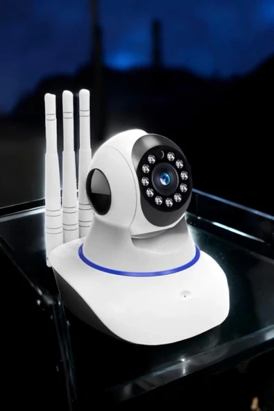 Wifi Kamera Ev Kamerası Gece Görüşlü Kablosuz Bebek Izleme Kamerası - 5