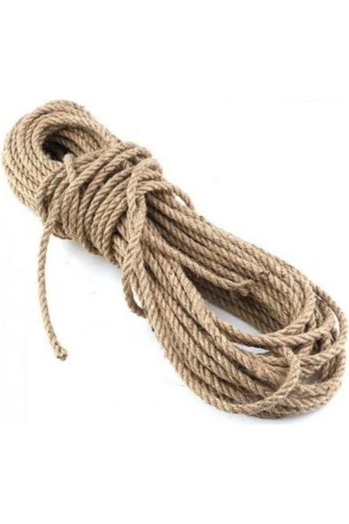 Jüt Halat 28 mm Ip Kendir Urgan Açık Kahve 10 m - 3