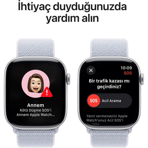 Apple Watch Series 10 GPS 46mm SİLVER AL BLUE - 6
