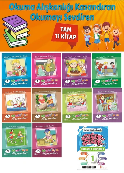 1.Sınıf Okuma Alışkanlığı Kazandıran Okumayı Sevdiren Tam 11 Kitap 4 ürün görseli 1