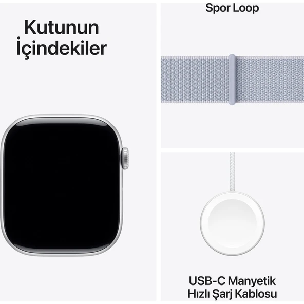 Apple Watch Series 10 GPS 46mm SİLVER AL BLUE - 9