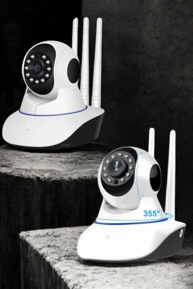 Wifi Kamerası Çift Yönlü Bebek Güvenlik Kamerası Gece Görüşlü - 5