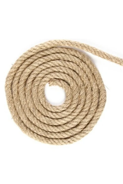 Gereksiz Şeyler 8mm Jüt Halat Kendir Urgan Halat Ip 40 Metre Dekoratif Halat