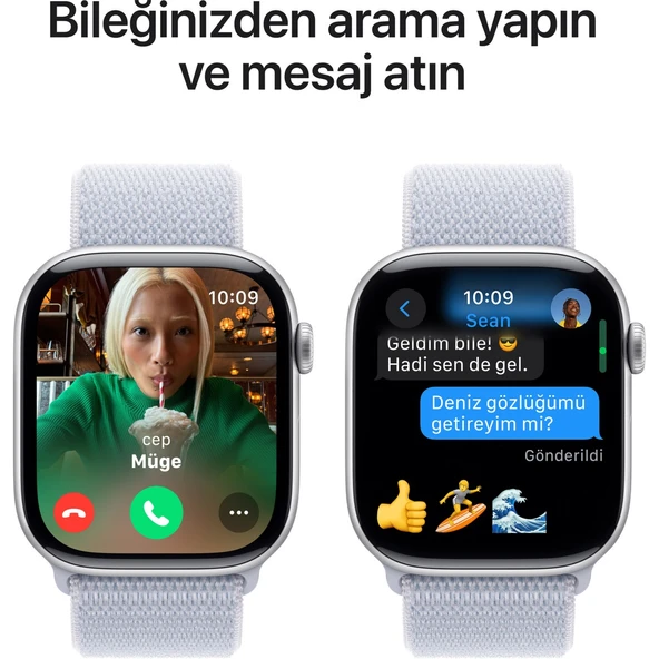 Apple Watch Series 10 GPS 46mm SİLVER AL BLUE - 7